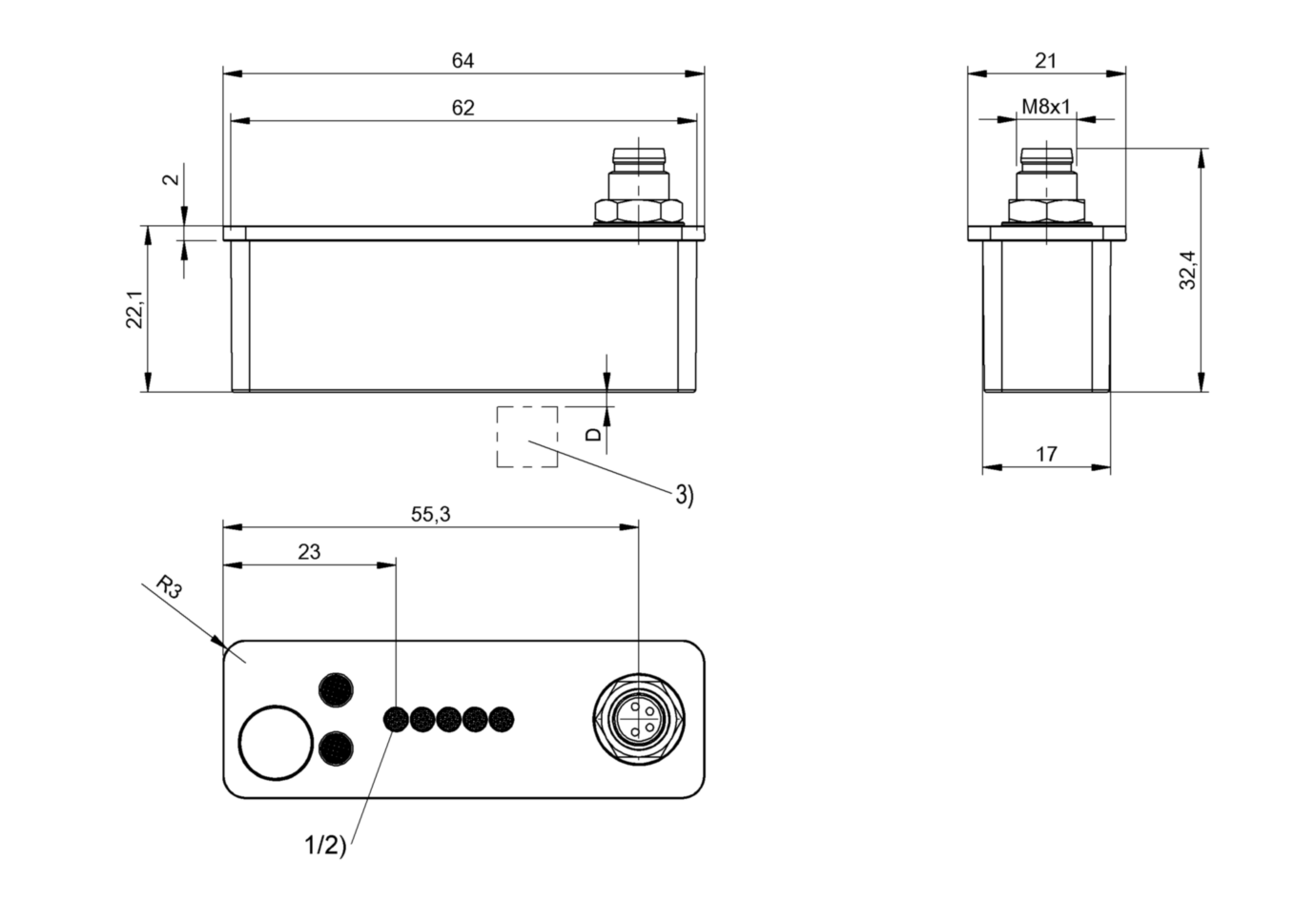 Индуктивный датчик линейных перемещений Balluff BIP LD2-T048-03-S75
