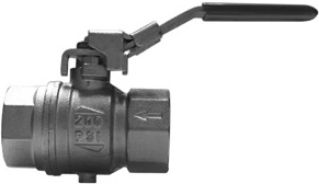 Кран шаровой 3-х линейный с замком Camozzi S93D00