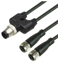 Y-образный разветвитель Pepperl Fuchs V15-G-BK0,6M-PUR-A-TEE-V15