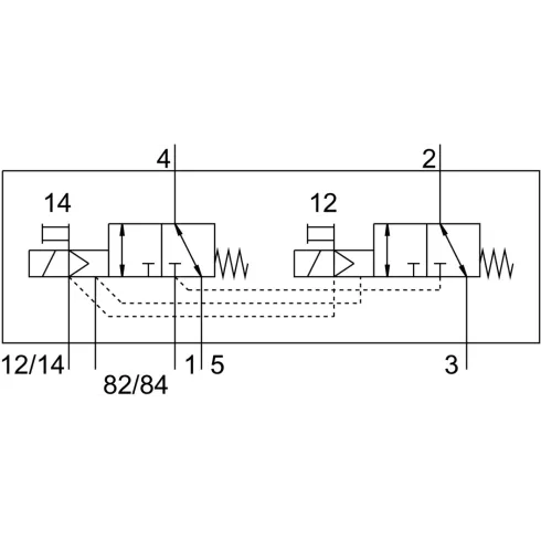 Распределитель с электромагнитным управлением Festo VMPA14-M1H-KS-PI