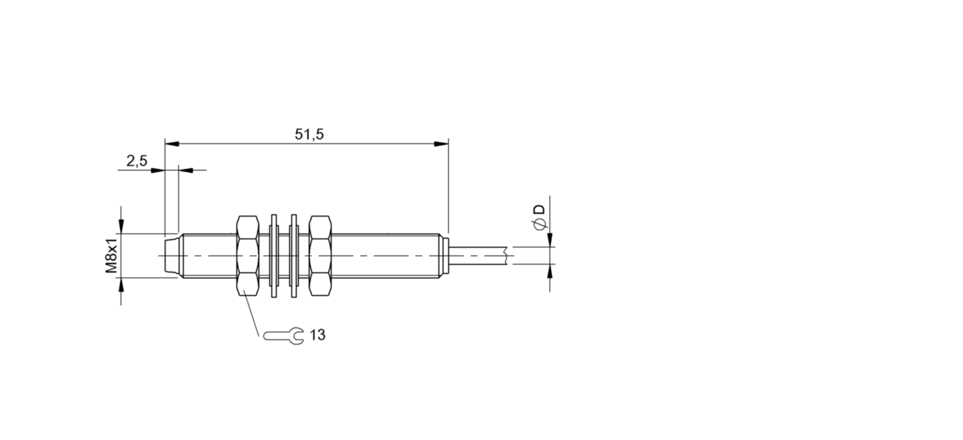 Индуктивный датчик расстояния Balluff BAW M08EI-UAD25F-BP03