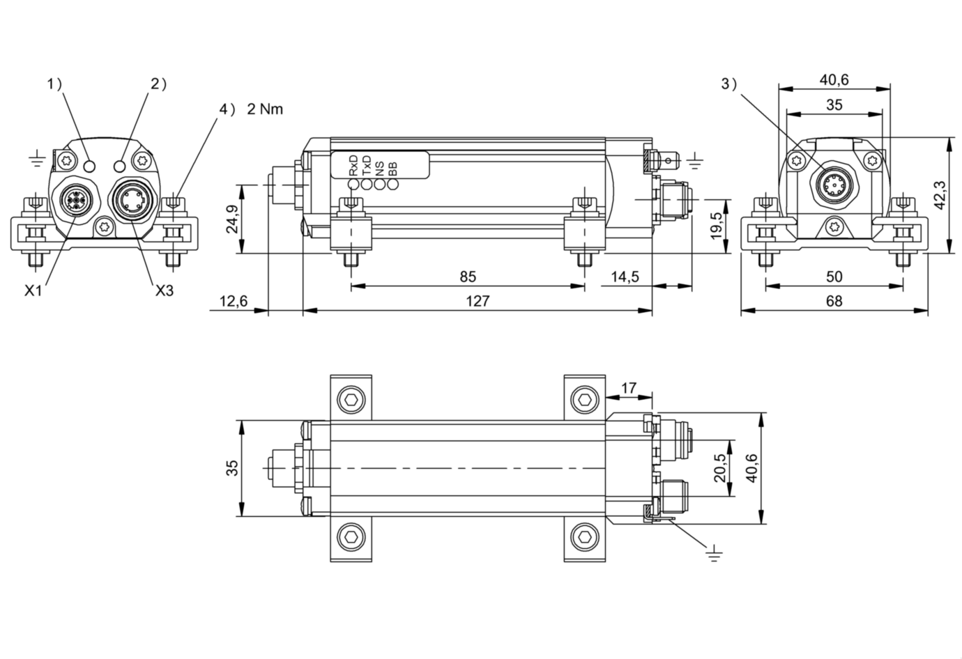 Блок обработки RFID Balluff BIS M-407-039-003-06-S115