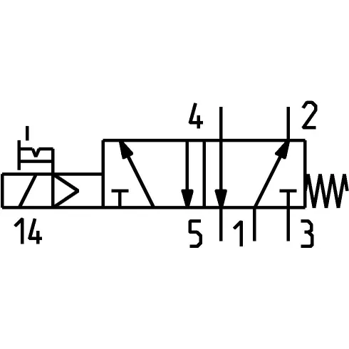 Распределитель с электромагнитным управлением Camozzi 458-015
