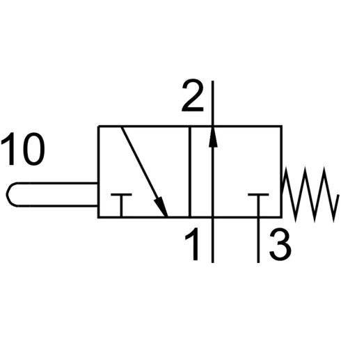 Нажимной распределитель Festo VO-3-1/4-B