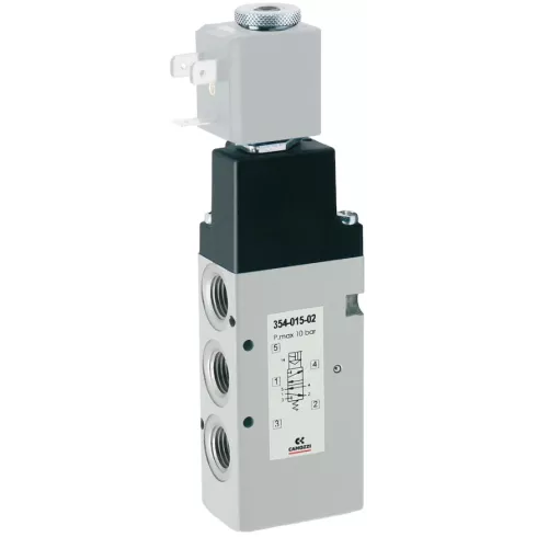 Распределитель с электромагнитным управлением Camozzi 354-015-02-U7K-125V