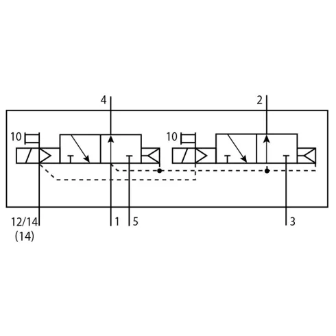 Распределитель с электромагнитным управлением Festo VSVA-B-T32U-AZD-D2-2AT1L