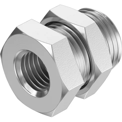 Штуцер с наружной и внутренней резьбой для панельного монтажа Festo NPFC-H-G18-F