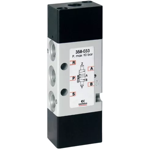 Распределитель с пневматическим управлением Camozzi 358-033