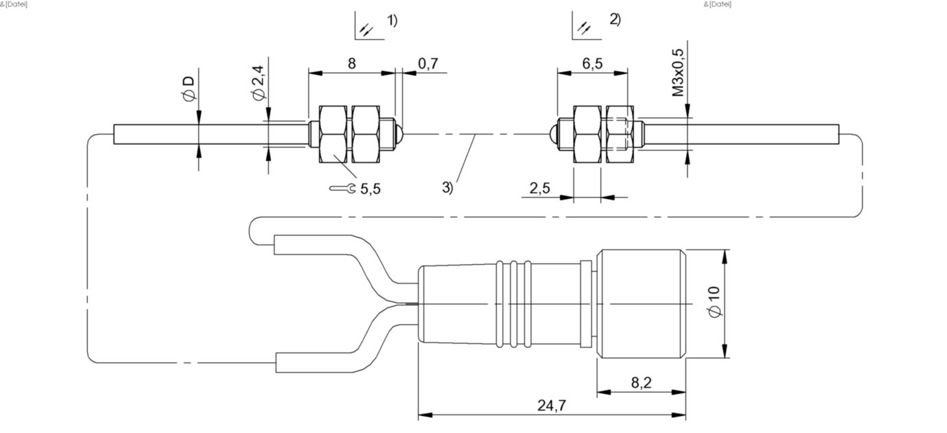 Оптоволоконный кабель Balluff BOH TK-M03-001-01-S49F