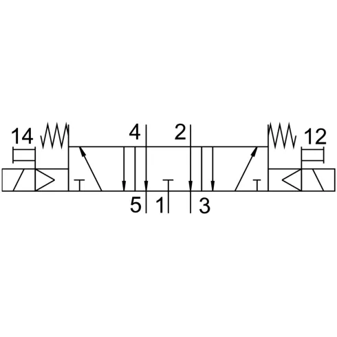 Распределитель с электромагнитным управлением Festo MFH-5/3E-D4