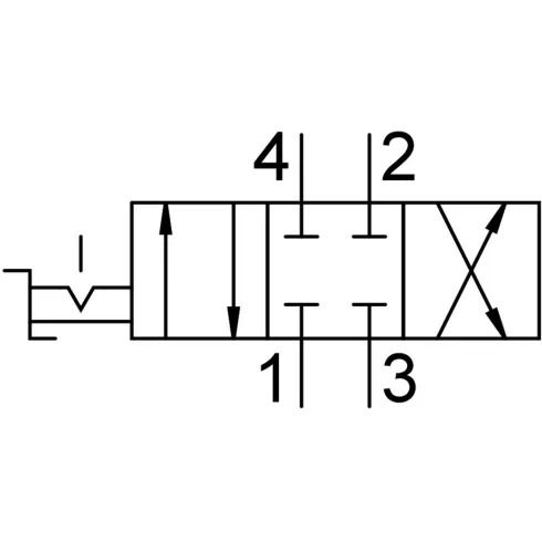 Распределитель с ручным управлением Festo VHER-H-B43C-B-G12