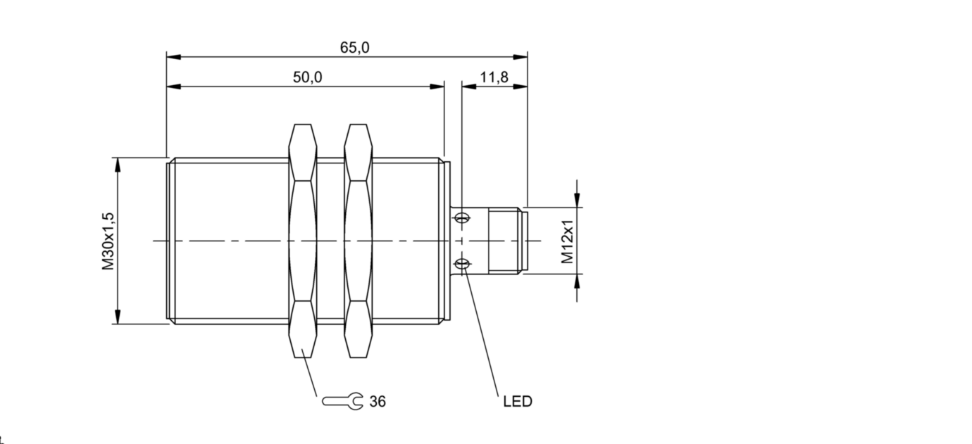Индуктивный датчик Balluff BES M30MI-PSC15A-S04G-W12