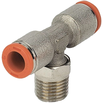 Тройник резьбовой цанговый MetalWORK R-2L32C08