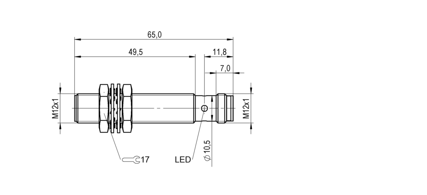 Индуктивный датчик расстояния Balluff BAW M12MI-ICC35C-S04G