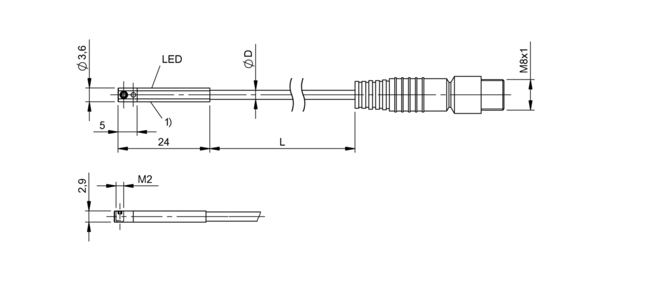 Магнитный датчик для цилиндра Balluff BMF 233K-PS-C-2A-SA2-S49-00,5
