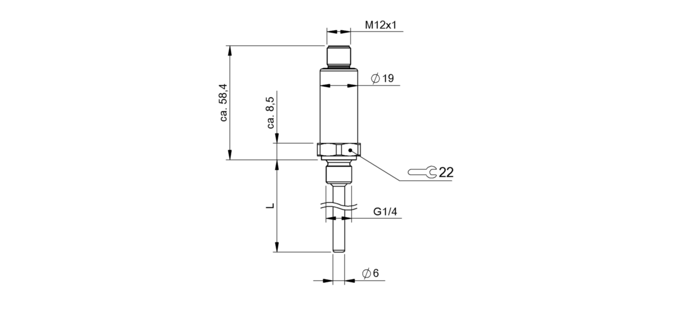 Датчик температуры Balluff BFT 6050-DX002-A06A1A-S4