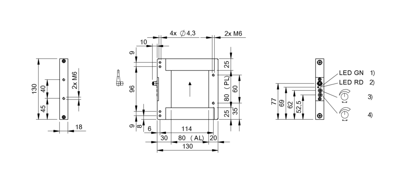 Щелевой датчик Balluff BOW A-0808-DS-C-S75