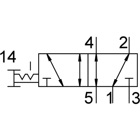 Распределитель с кнопочным управлением Festo VHEF-P-B52-N18