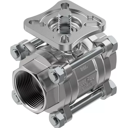 Шаровой кран Festo VZBE-11/2-T-63-T-2-F0507-V15V15 Ру63 Ду40 (PN63 DN40)