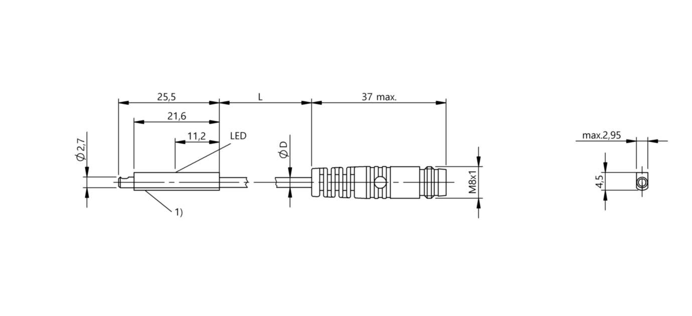 Магнитный датчик для цилиндра Balluff BMF 303K-NS-C-2A-S49-00,2