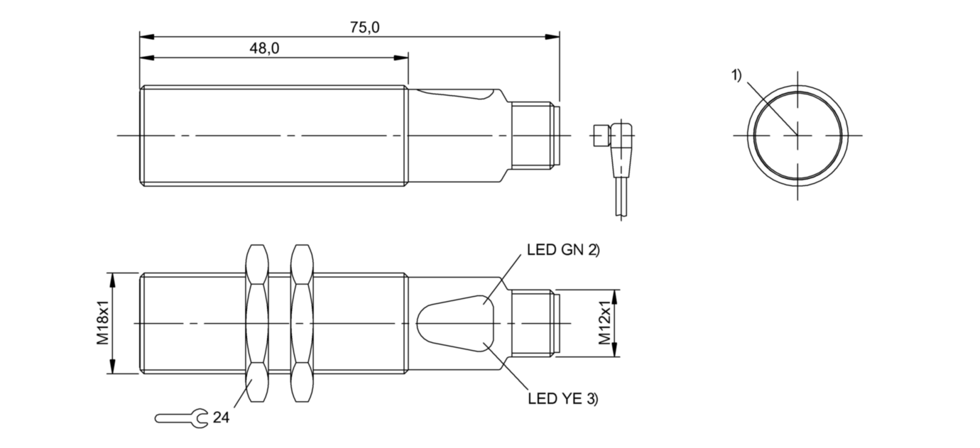 Оптический датчик Balluff BOS 18M-PO-RE25-S4