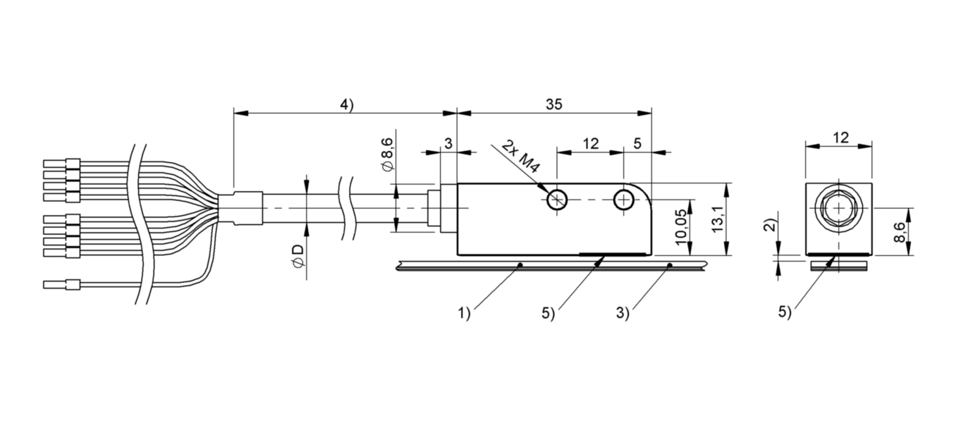Магнитный энкодер Balluff BML-S1F1-Q61D-M320-D0-KF02