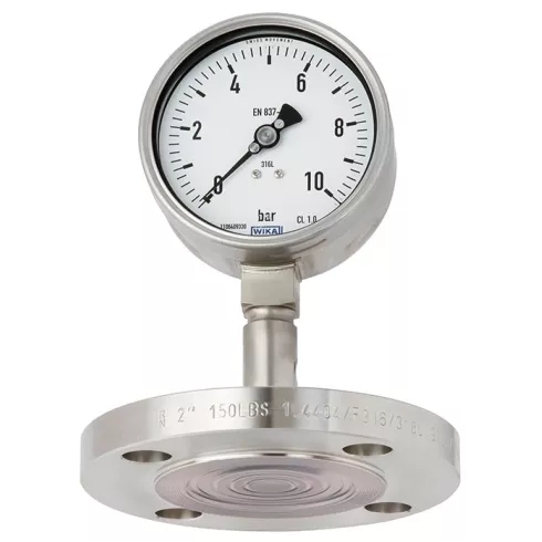 Манометр по EN 837-1 с установленным мембранным разделителем WIKA MERA DS9512-14217202