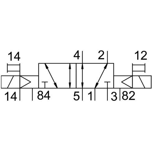 Распределитель с электромагнитным управлением Festo JMEBH-5/2-1/8-P-S-B-230AC