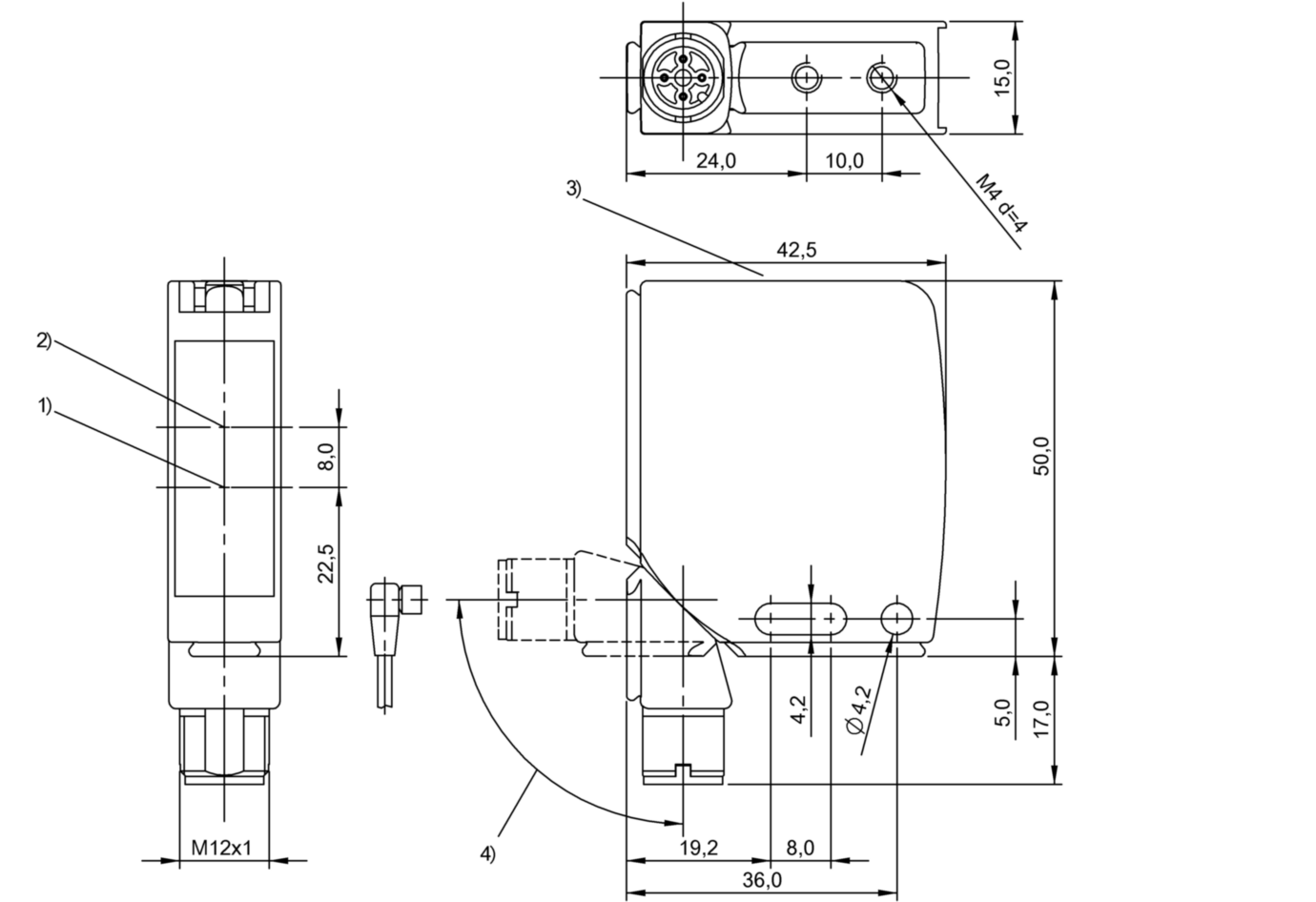 Оптический датчик Balluff BOS 21M-PA-RD10-S4