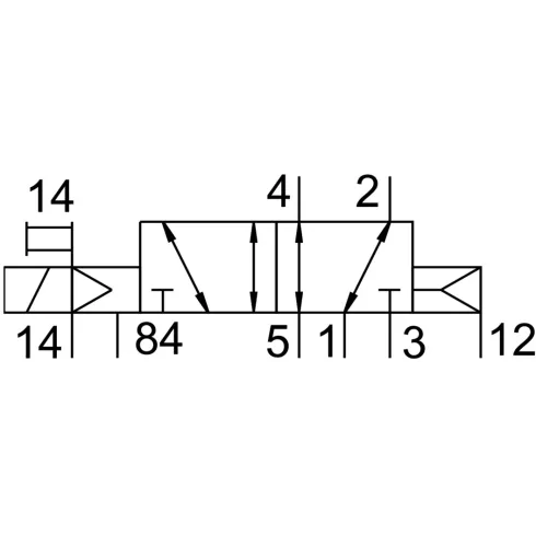 Распределитель с электромагнитным управлением Festo MFH-5-3/8-L-S-B-EX