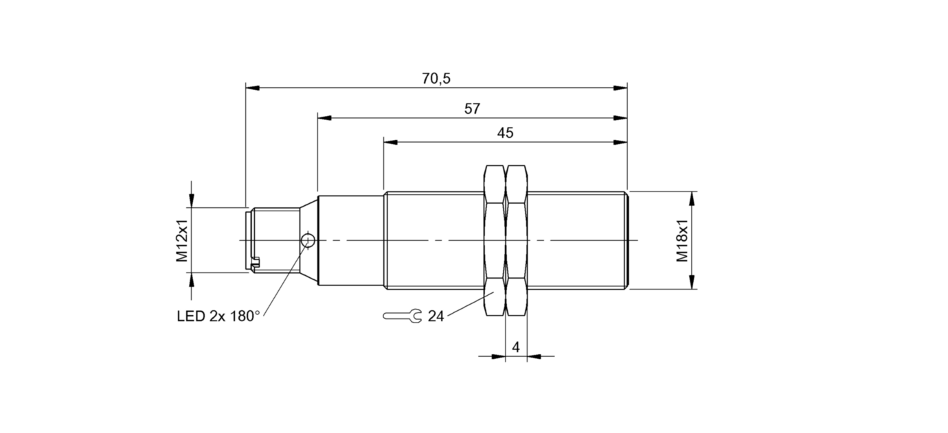 Индуктивный датчик безопасности Balluff BES M18MN-PFC50B-S04G-D11