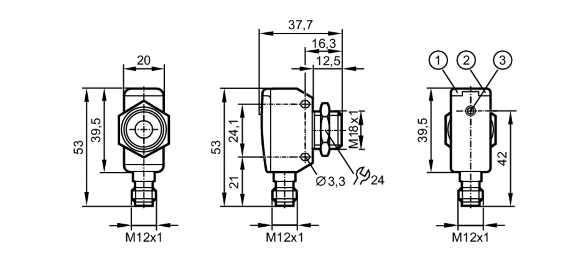 Ультразвуковой датчик расстояния IFM Electronic UGT587