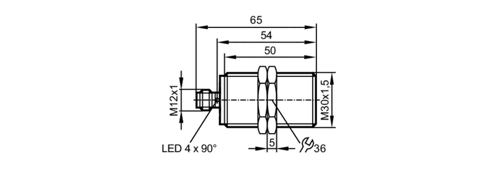 Индуктивный датчик безопасности IFM Electronic GI855S