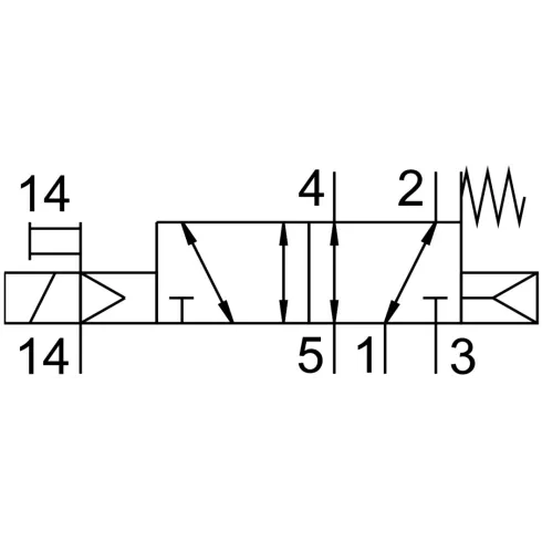 Распределитель с электромагнитным управлением Festo VUVG-L10A-M52-RZT-M3-1P3