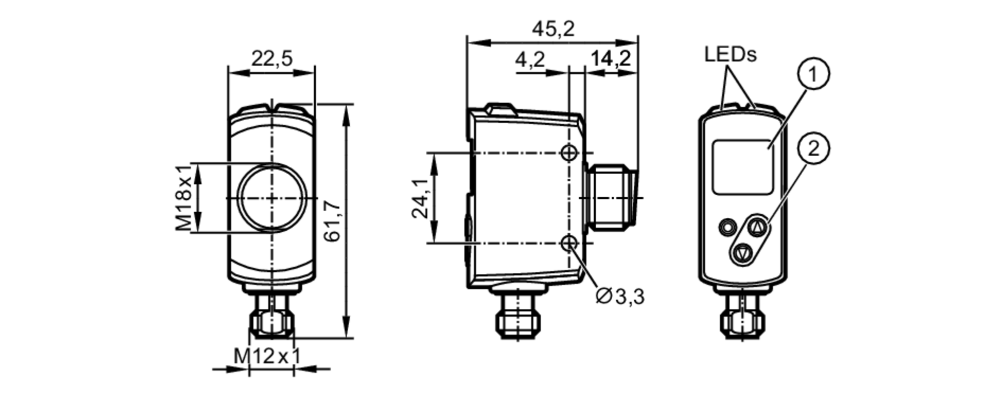 Оптический датчик расстояния IFM Electronic OGD583
