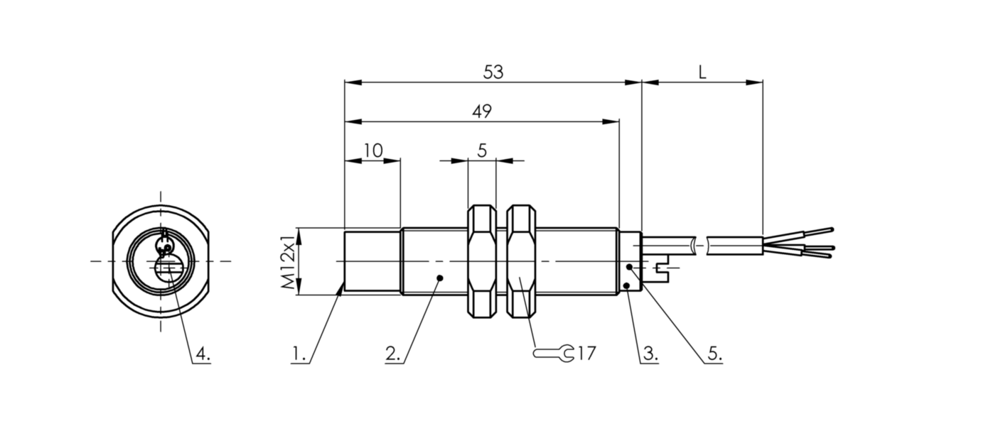 Емкостной датчик уровня Balluff BCS M12TTG1-NOM80G-ET02