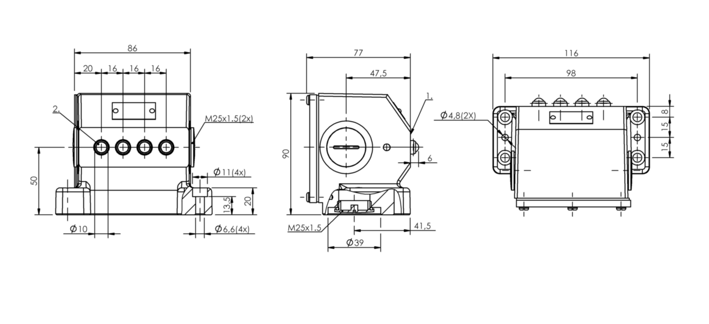 Блочный выключатель Balluff BNS 819-B04-K16-72-10