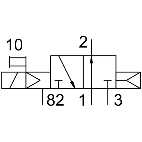 Распределитель с электромагнитным управлением Festo VUVS-L30-M32U-AD-N38-F8