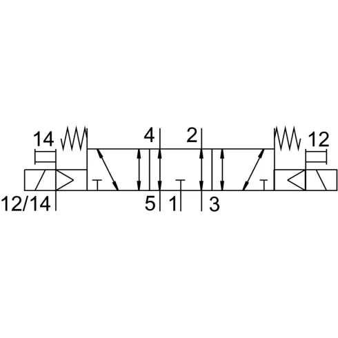 Распределитель с электромагнитным управлением Festo VUVG-L10-P53E-ZT-M7-1P3