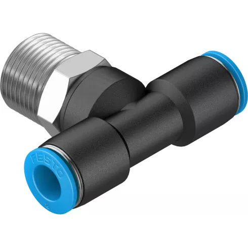 Тройник цанговый с резьбой переходной Festo QST-3/8-8