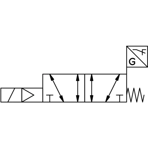 Распределитель с электромагнитным управлением Festo VSVA-B-M52-MZD-A1-1T1L-ANC