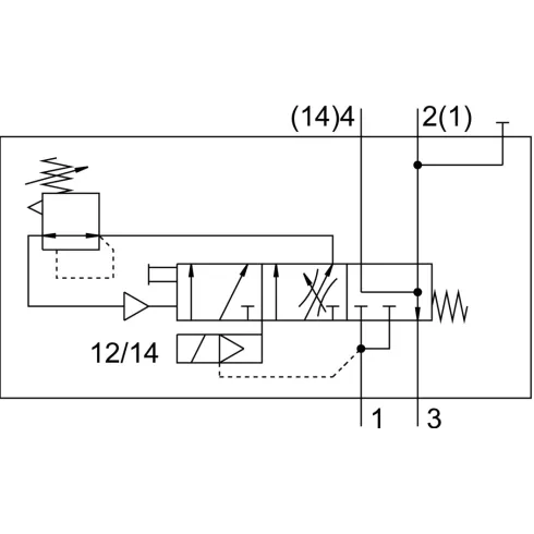 Клапан плавного пуска Festo VABF-S6-1-P5A4-G12-4-2A
