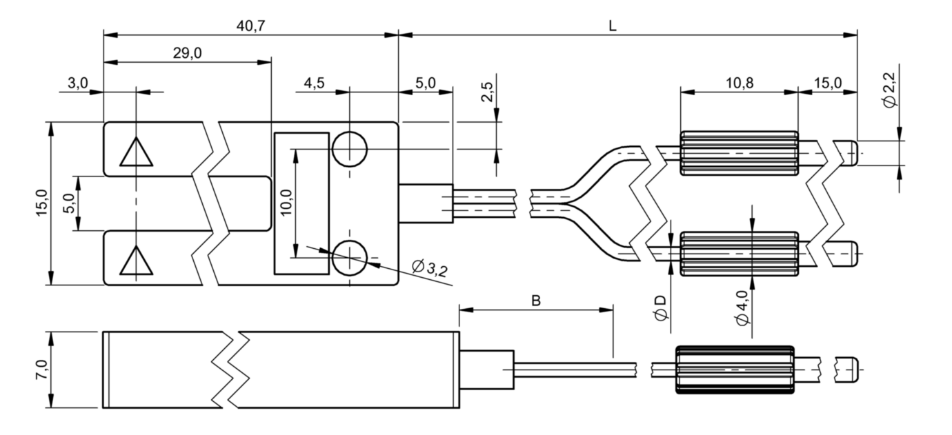 Оптоволоконный кабель Balluff BFO D13-LG-05-EAK-30-02