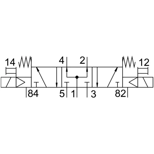 Распределитель с электромагнитным управлением Festo CPE18-M1H-5/3B-QS-10