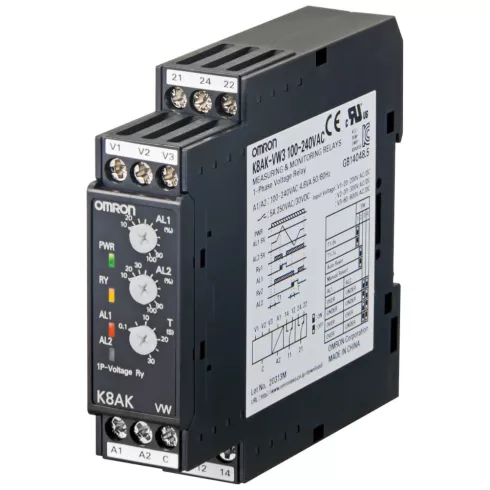Реле контроля Omron K8AK-VW2 24VAC/DC