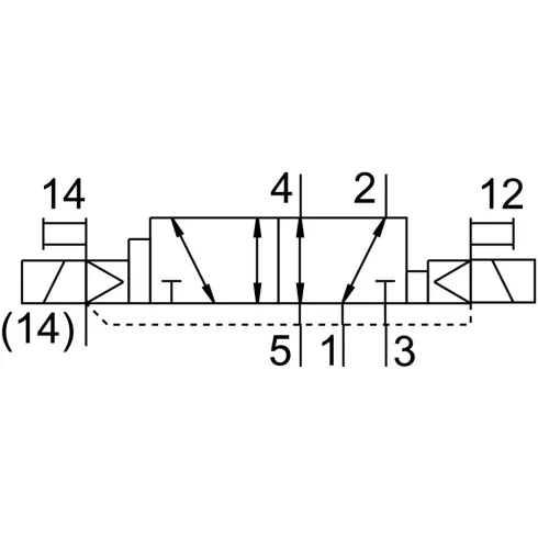 Распределитель с электромагнитным управлением Festo VSVA-B-D52-ZD-A1-2AT1L