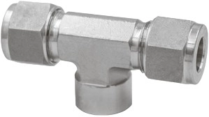 Тройник резьбовой с накидной гайкой Camozzi X1003-6-3/8-SS316