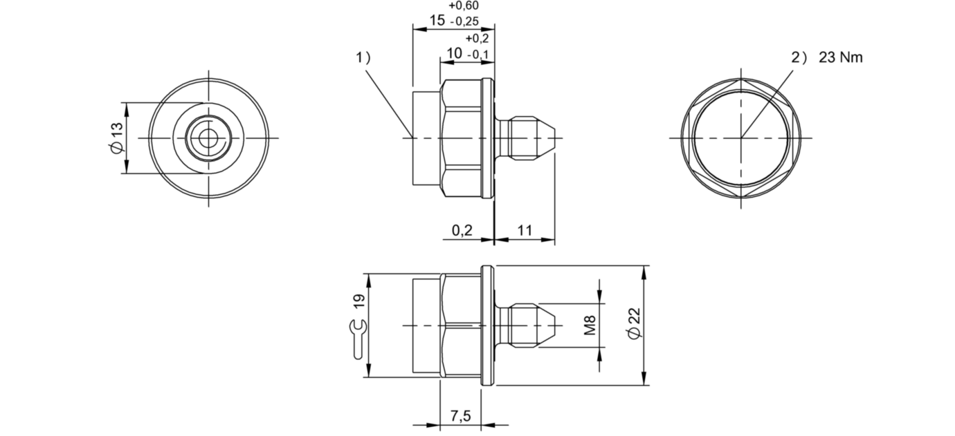 Транспондер RFID Balluff BIS U-142-07/CA-M8-GY