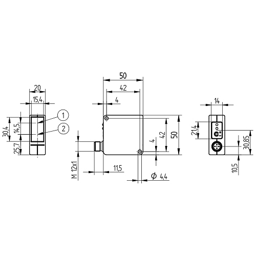 Лазерный датчик расстояния Wenglor YP09PBV3