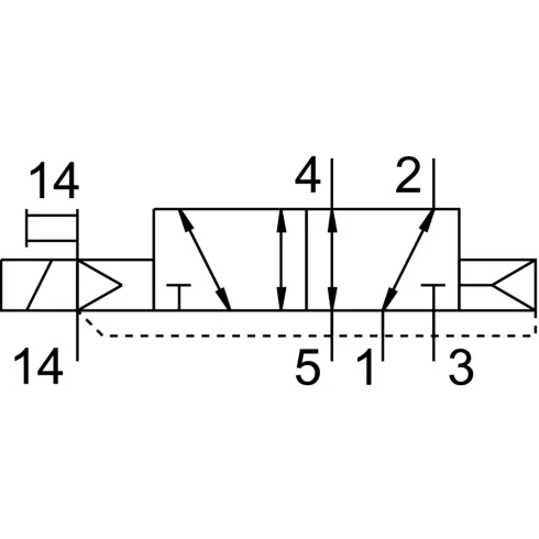 Распределитель с электромагнитным управлением Festo VSVA-B-M52-AZTR-A2-1T1L